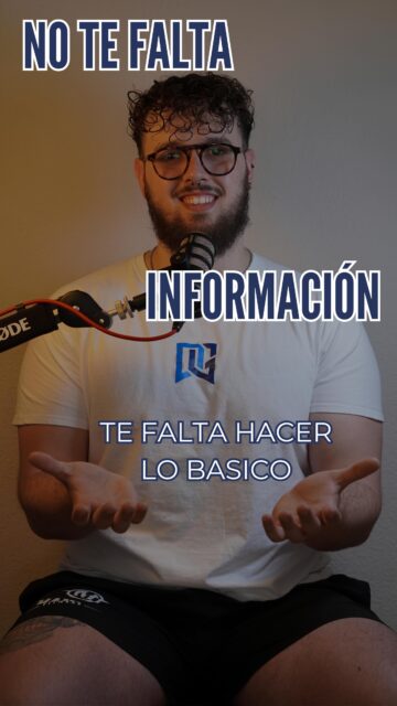 No progresas
y no es por falta de información.

Sabes lo que tienes que hacer.
Pero no lo haces el tiempo suficiente.

Cambias la dieta,
cambias el entrenamiento,
cambias todo…

antes de que funcione.

Y luego dices que no avanzas.

El problema no es el plan.
Es que no lo sostienes.

#powerlifting
#nutriciondeportiva
#entrenamientodefuerza
#fuerza
#rendimiento